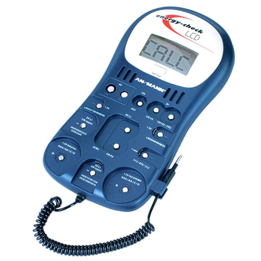 4000392 Ansmann Energy Check LCD battery test station for rechargeable batteries
