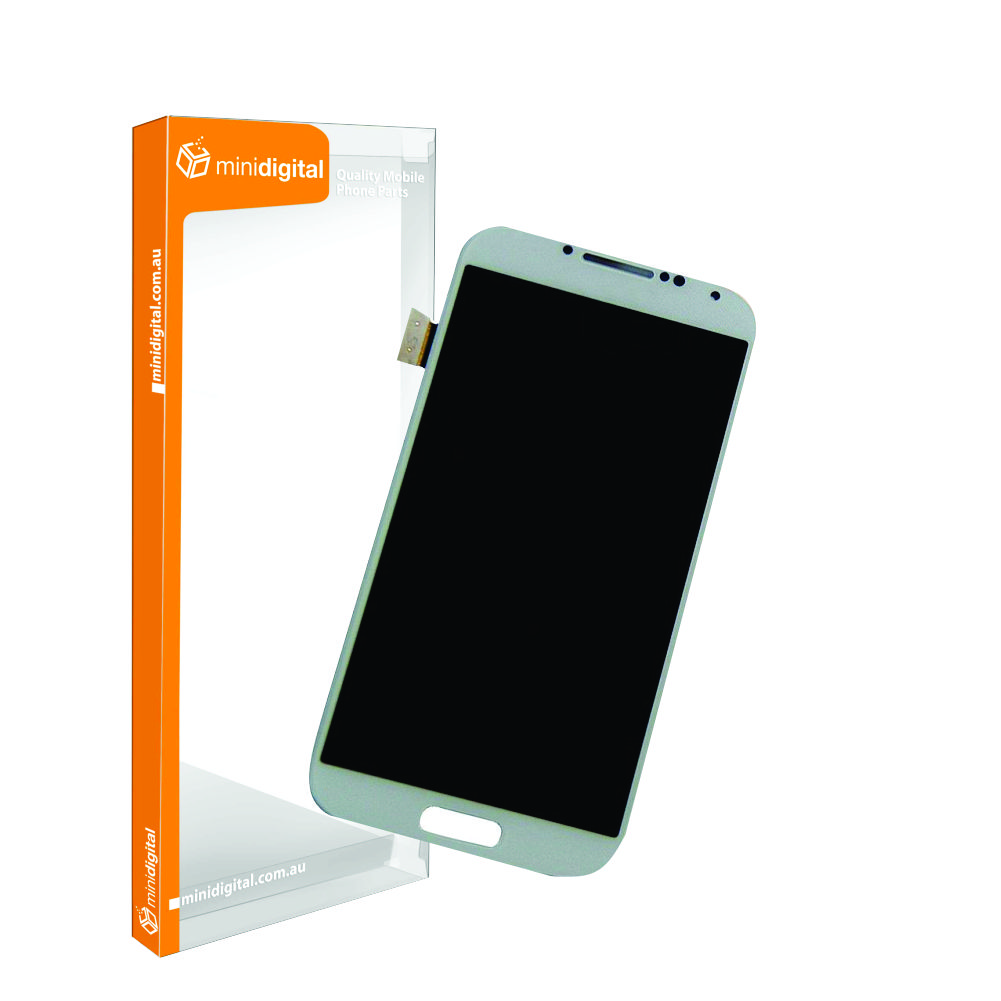 Samsung Galaxy S4 4G I9506 LCD Dig White w/ Frame