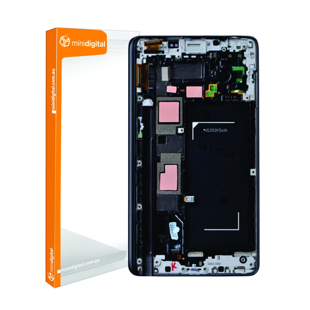 Dark Blue black LCD Digitizer for Samsung Note edge N915 N915G with frame