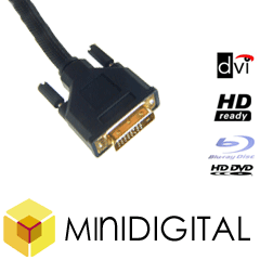 GENUINE DVI to DVI 1m GOLD CABLE HIGH DEF HDTV 1080p