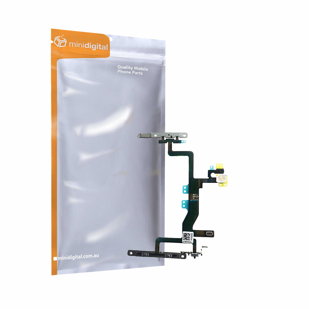 Power volume silent microphone led flash switch Flex for iPhone 6S 4.7"