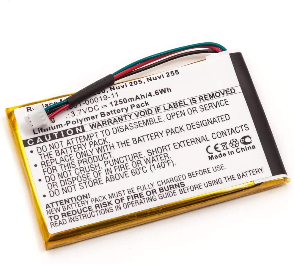 Battery for Garmin Nuvi 200/200W/205/205W 205WT/250/255/260/270 3590LM 760 705