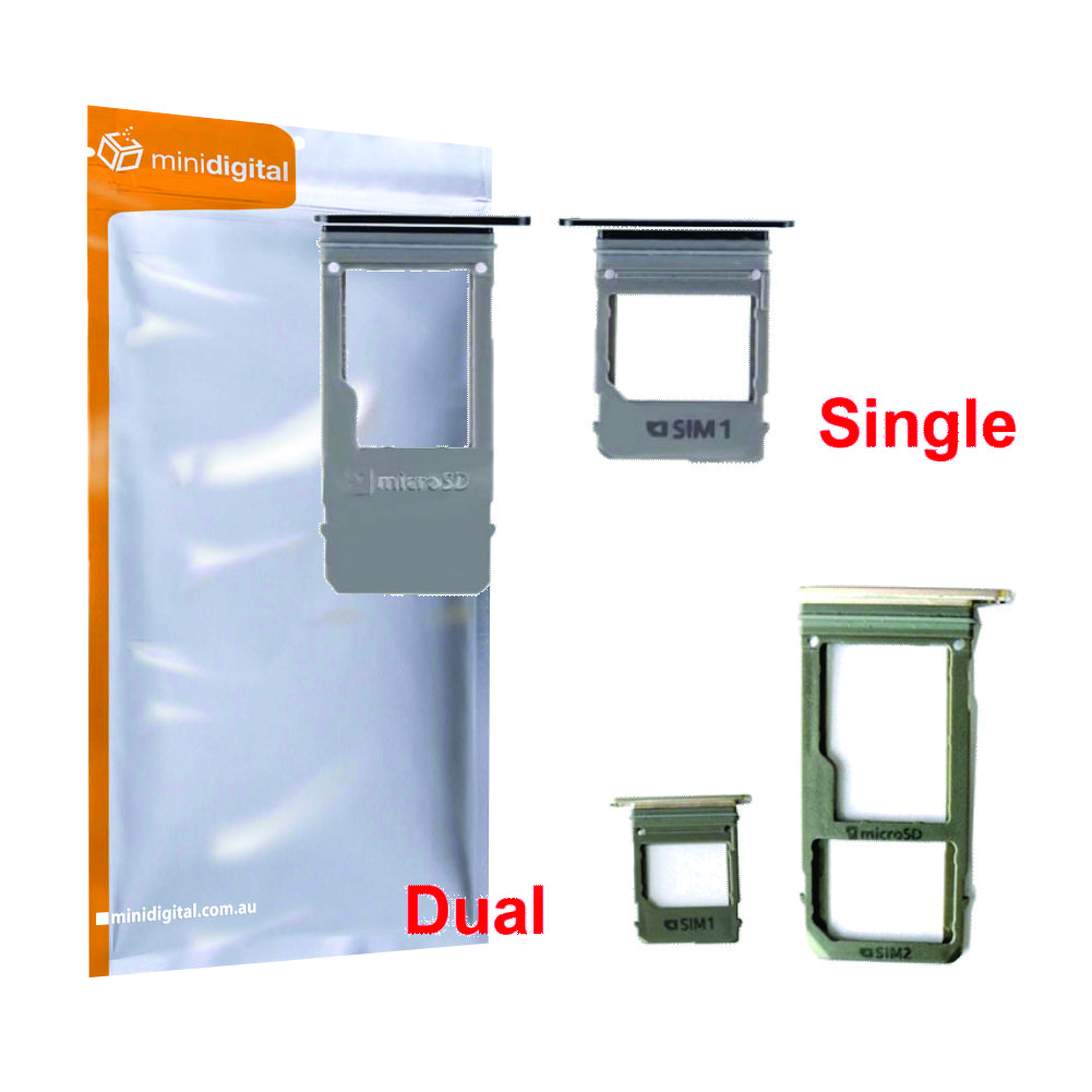 for Samsung Galaxy A520 sim tray and micro sd card tray set gold