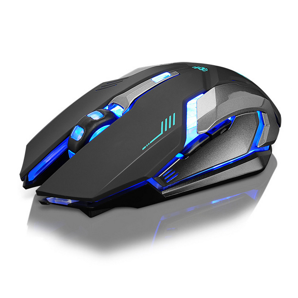 X7 Wireless Silent LED lights USB Optical Ergonomic Gaming Mouse Rechargeable