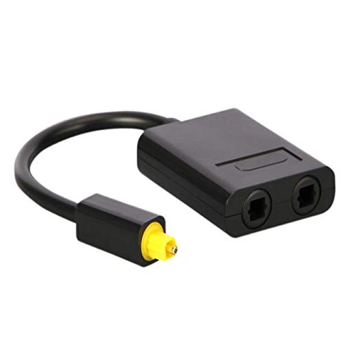 toslink optical splitter cable male to double adapter female