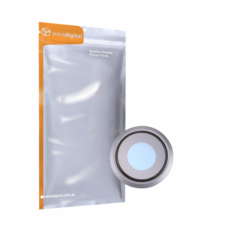Rear camera lens silver white for iPhone 8