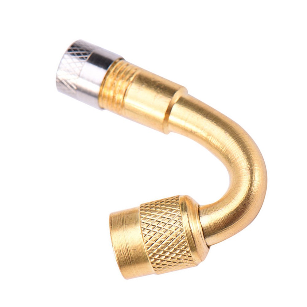 45 degree Valve Extension Tyre Brass Stem Adapter Core Cap Car Bike Truck
